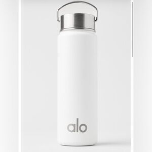 ALO Yoga White Stainless Steel Water Bottle